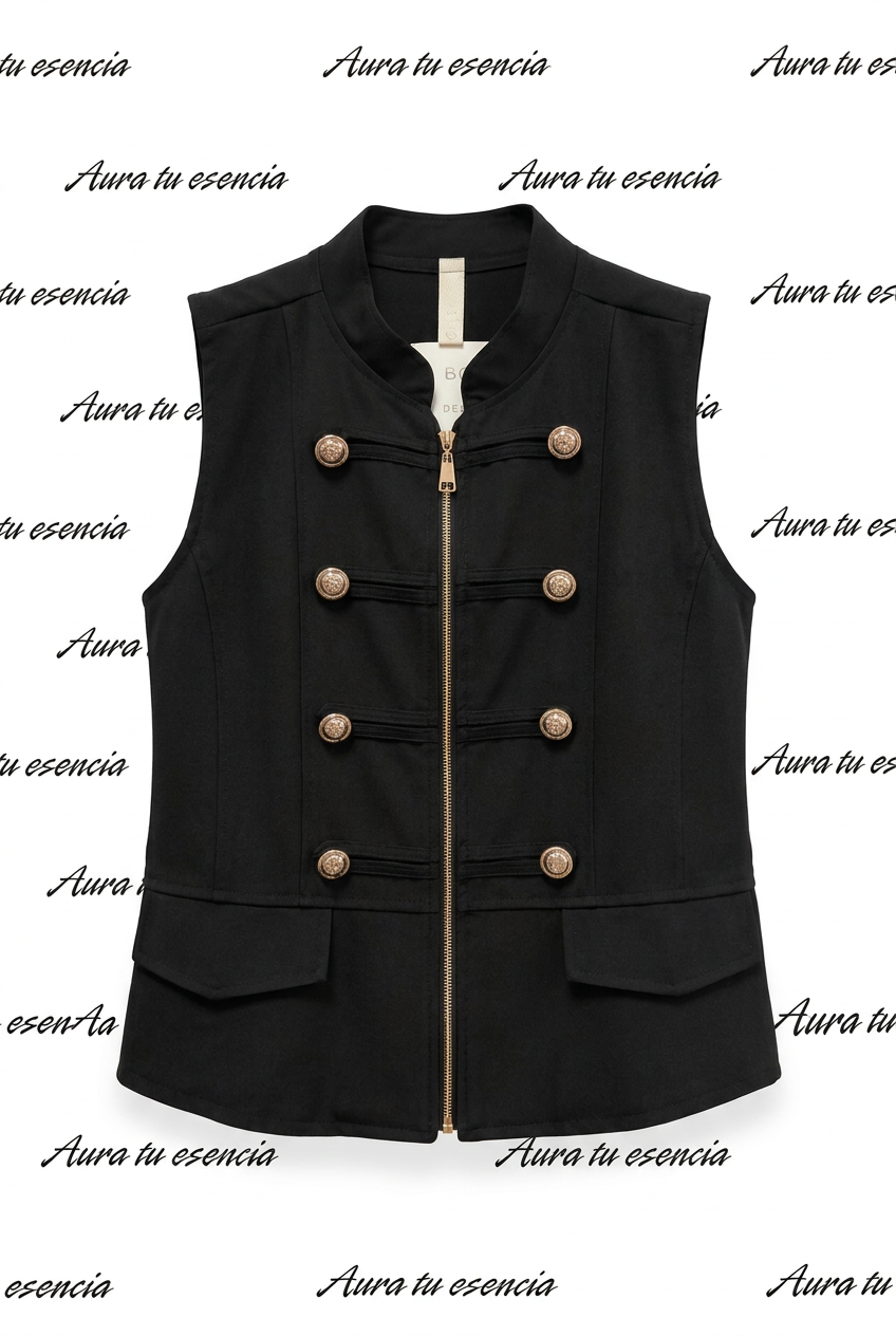 Chaleco Napoleón Negro