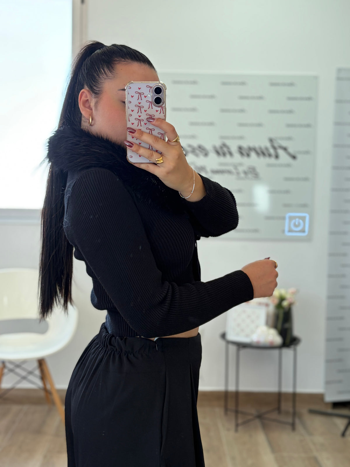Jersey de pelo negro