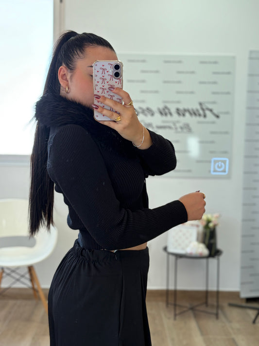 Jersey de pelo negro