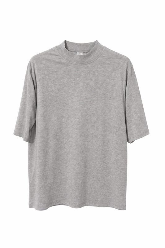 Camiseta básica oversize gris
