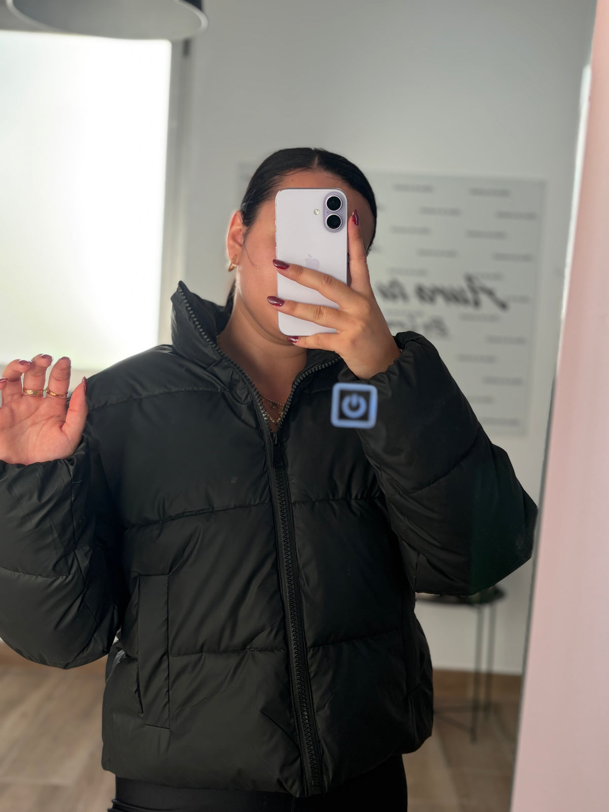 Chaquetón poly negro