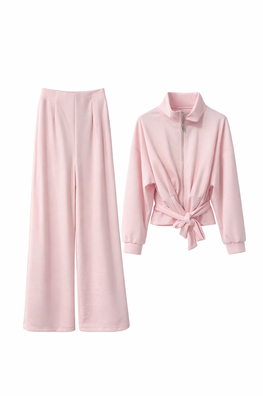 chandal elegante pastel Rosa