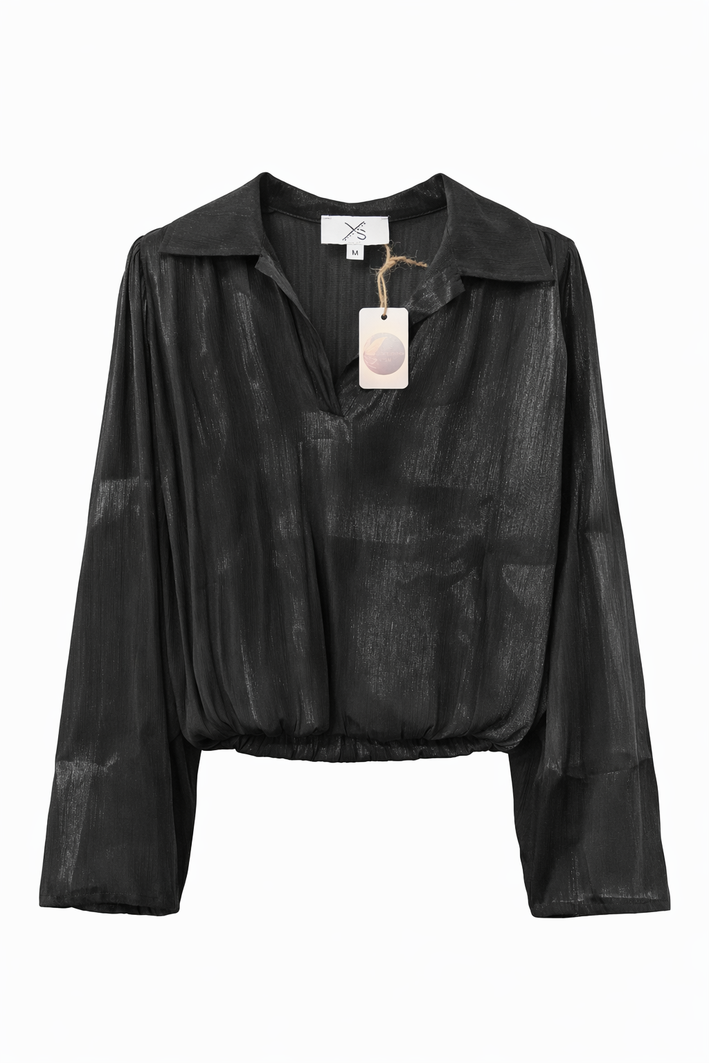 Blusa globo negra