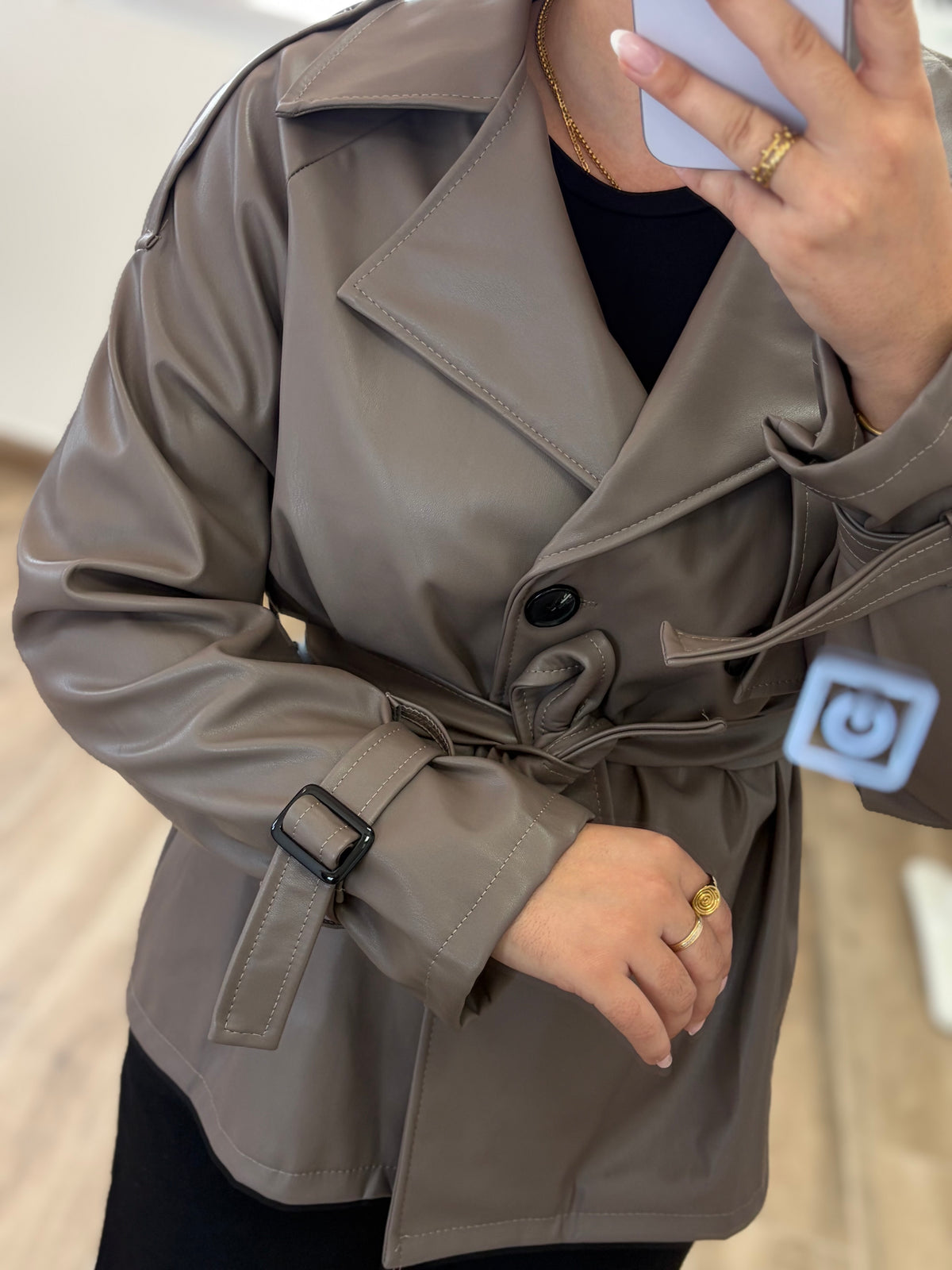 Chaqueta piel Taupper