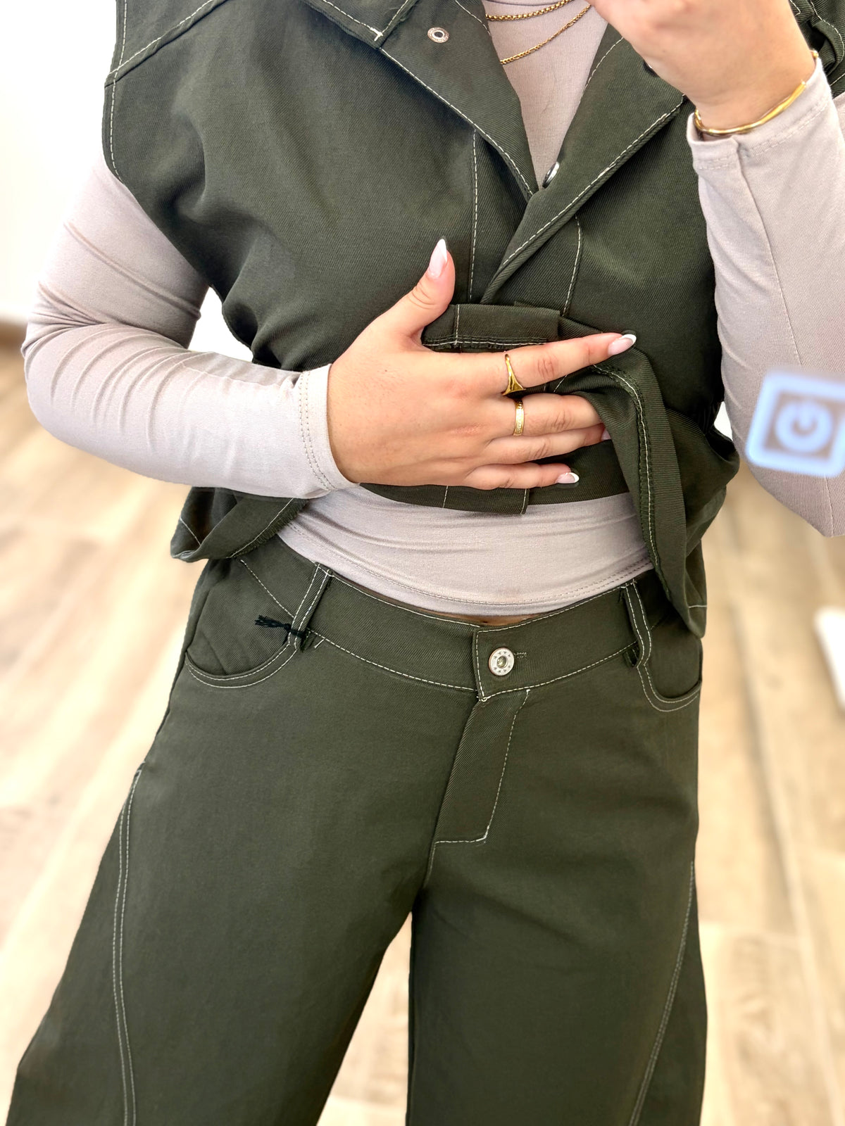 Conjunto elite kaki