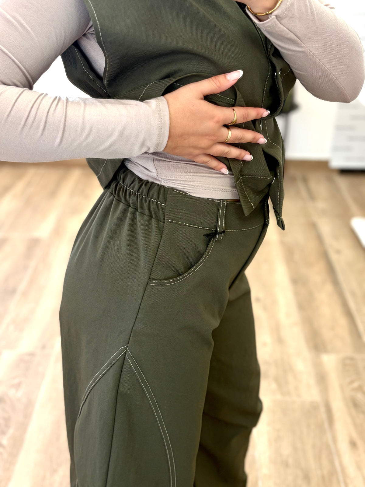 Conjunto elite kaki