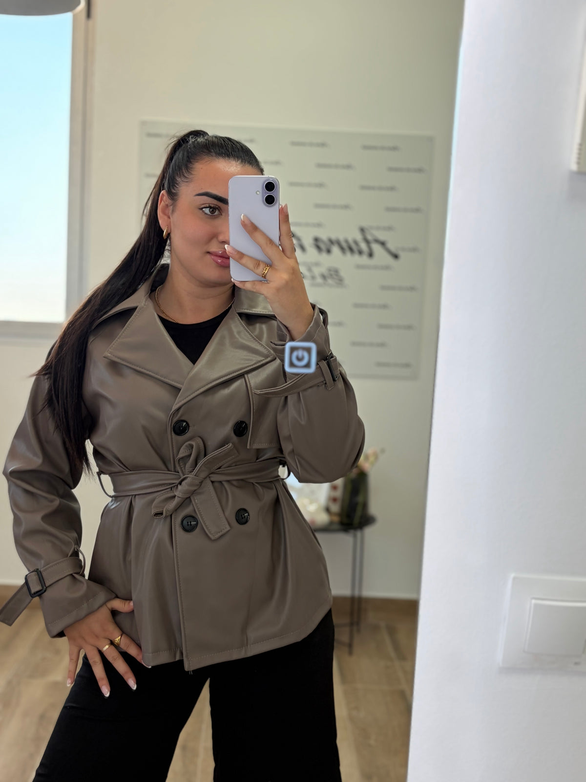 Chaqueta piel Taupper