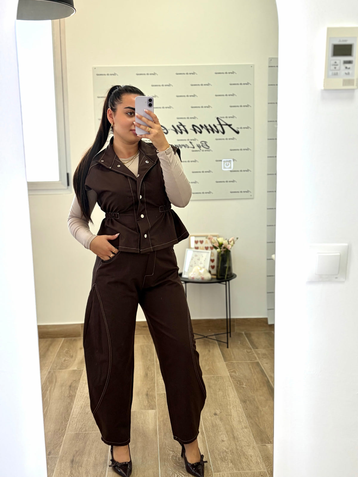 Conjunto Elite marrón
