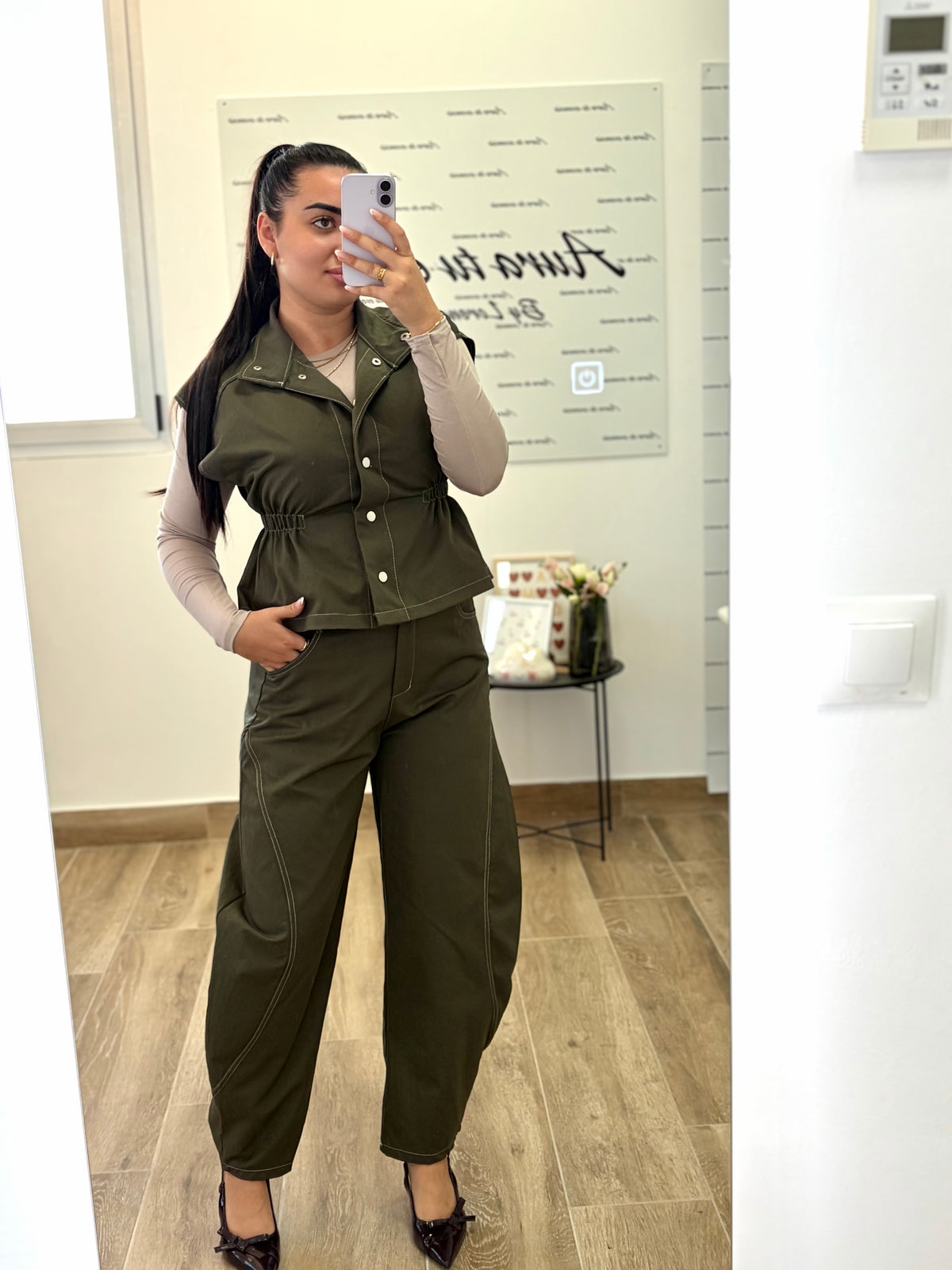 Conjunto elite kaki